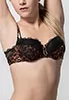 Wildcat black leopard balconette Bra