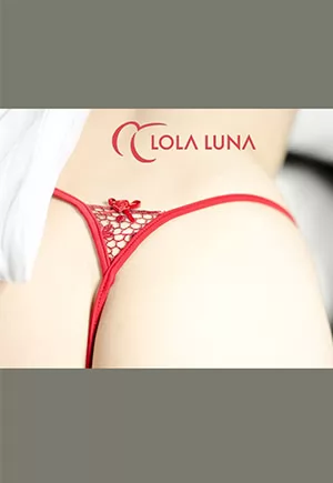 Luxury Roxanne red crotchless thong