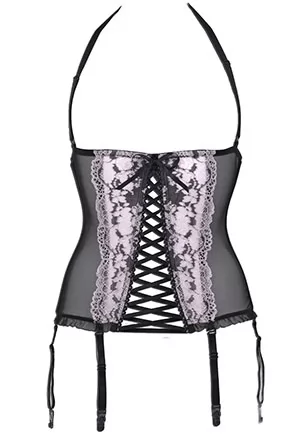 Luxury Dragee lace basque without cups