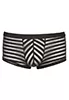 Mens brief with transparent stripes