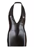 Mini Tight Dress Deep V Neck Halter Wetlook