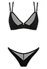 Nesari black Bra and Thong