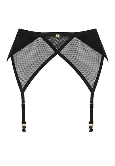 Nesari black Garter Belt