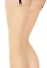 Nude sheer back seam stockings