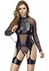 Provocative sexy fetish bodysuit