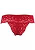 Red lace Brazilian brief