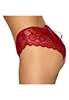 Red lace crotchless Panty