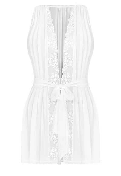 See through white peignoir Heavenlly