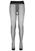 Sexy black crotchless tights