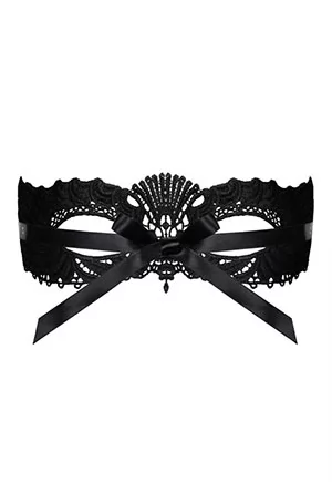 Soft black lace mask