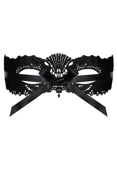 Soft black lace mask