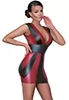 Tight Hot Dress red black stripes