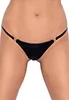 Wetlook thong with gold clasp