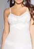 White stretch lace babydoll mesh skirt