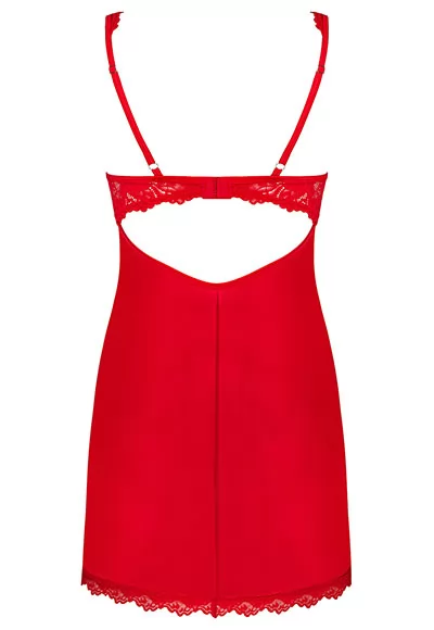 Amor Cherris red Chemise and thong