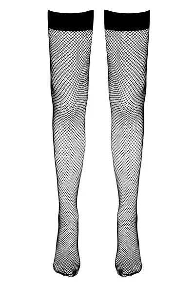 Black Hold up fishnet stockings