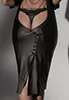 Black wetlook Dress Corinne