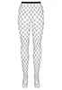 Black wide fishnet tights S812