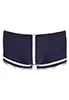 Blue microfibre mens pants sailor look