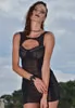 Neva lycra and mesh dress