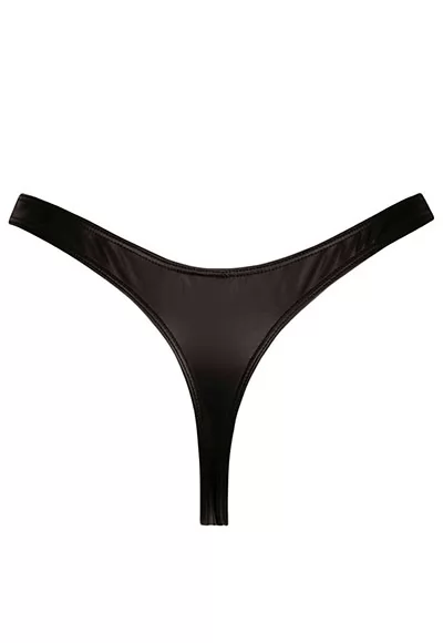 S black wetlook Thong