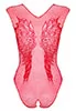 Crotchless Lace Teddy Red B112