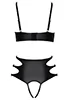 False leather Bra Thong Set