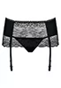 Garter Belt lace Miamor Black