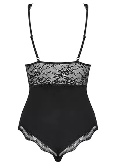 High cut lace bodysuit