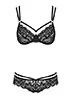 Lace Bra set 2 pcs Black 860