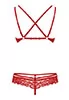 Lace Bra set 2 pcs Red 860