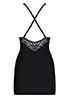 Lace Chemise thong Black 828