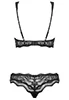 Lingerie lace set 2 pcs Luvae Black