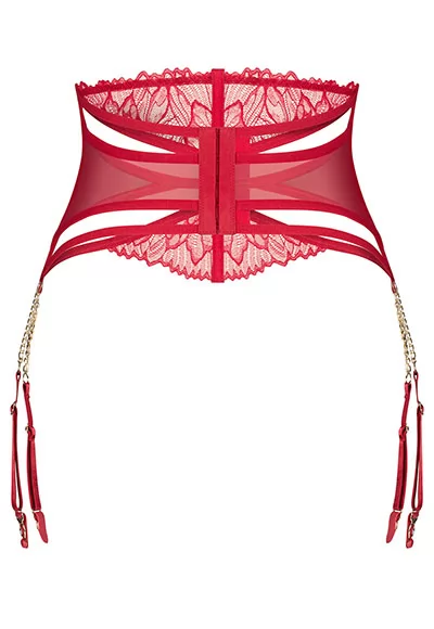 Matildea red garter belt