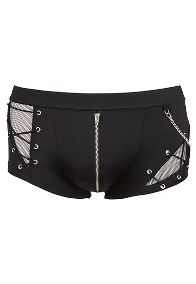 Mens brief fishnet and lace up