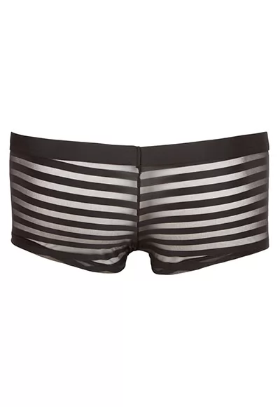 Mens brief with transparent stripes