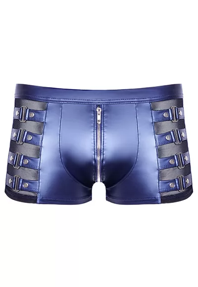 Metallic blue boxer shorts for men
