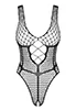 Naughty teddy fishnet Black B117