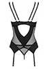 Nesari black Basque and Thong