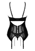 Norides false leather Basque and Thong