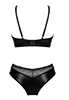 Norides false leather Bra and Panties