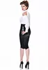 Ornella false leather pencil Skirt