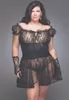 Plus size belted lace Babydoll
