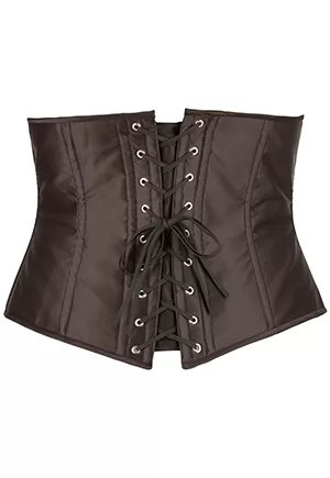 Plus size black waist underbust corset