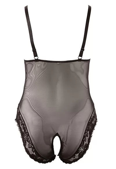 Plus size sexy black bodysuit