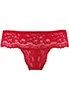 Red lace Brazilian brief