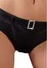 Rhinestone false leather panties