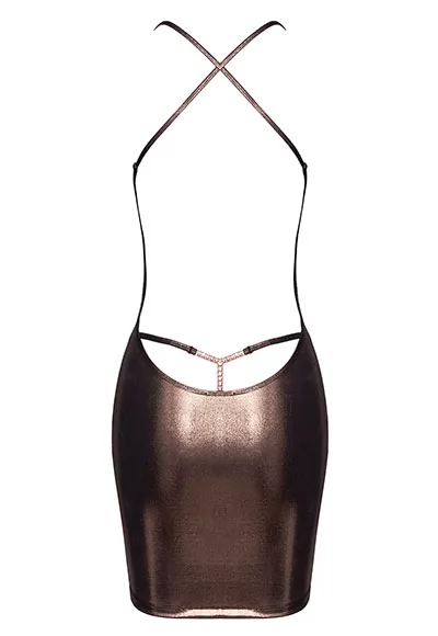 Sexy low cut dress and jeweled thong