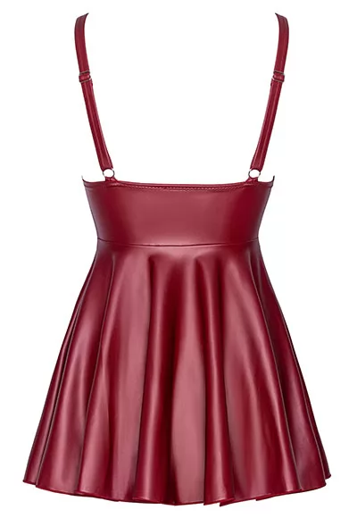 Sexy red flared dress