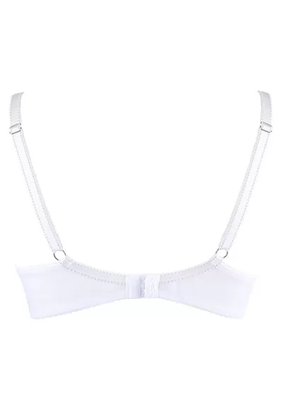 Soft white underwired bra